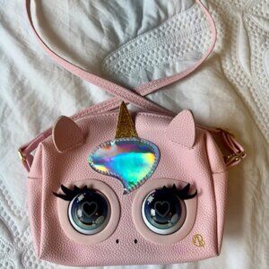 "Glamicorn" Unicorn Interactive Pet Kids Animated Talking Pink Crossbody Purse